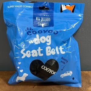 COOYOO Dog Seat Belt 3 piece Set Retractable & Adjustable Seatbelts heavy duty